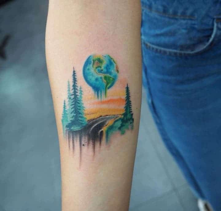 тату на предплечье