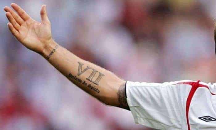 тату бекхема 7