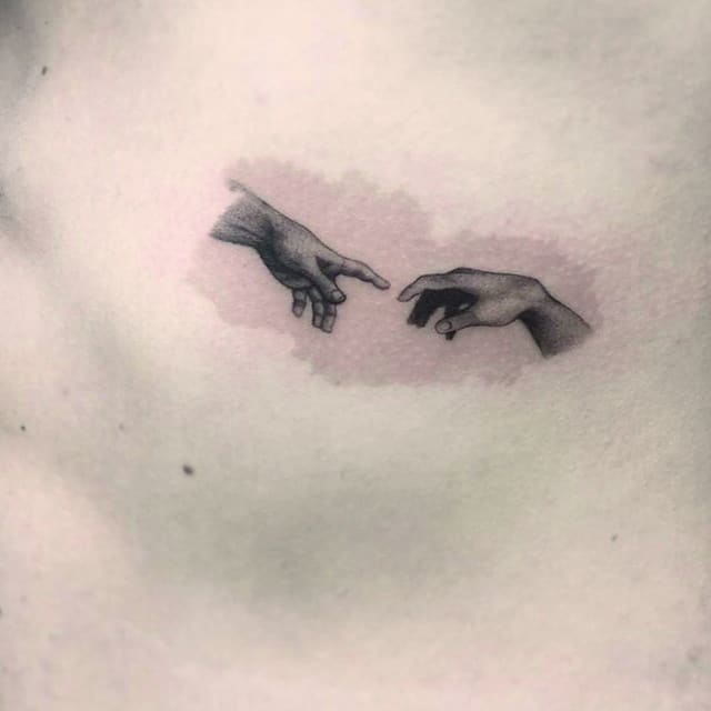 тату на родинке мини