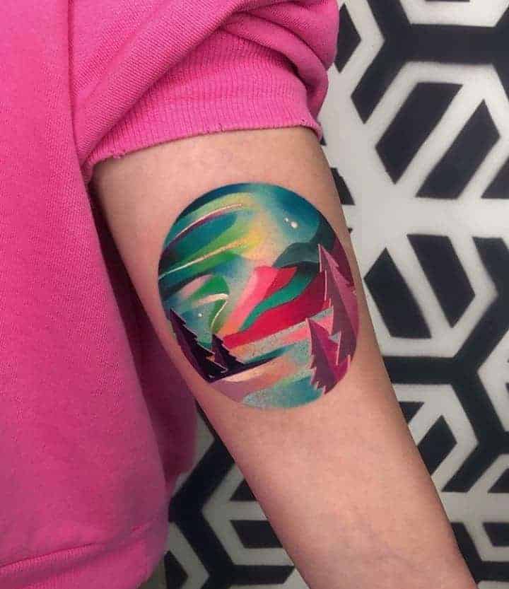 цветная татуировка