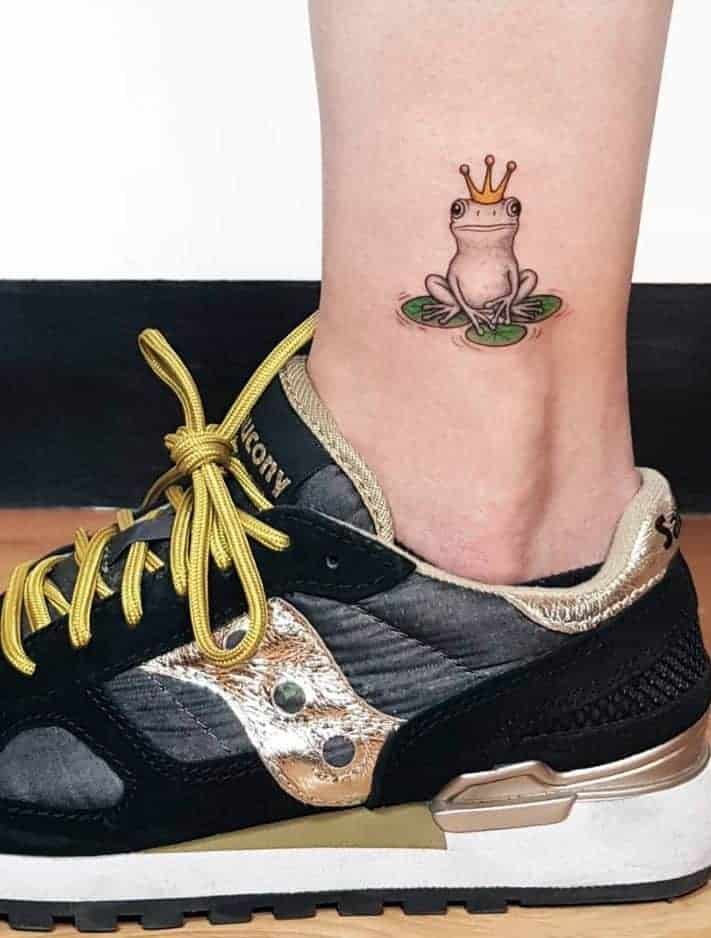 жаба тату мини