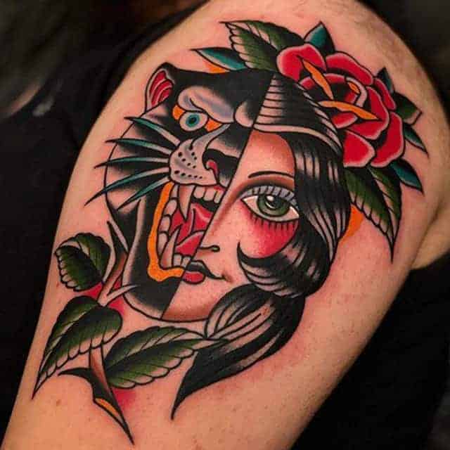 тату олдскул цвет