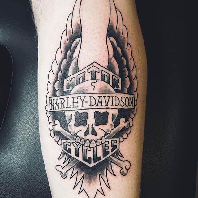 Байкерские тату крылья