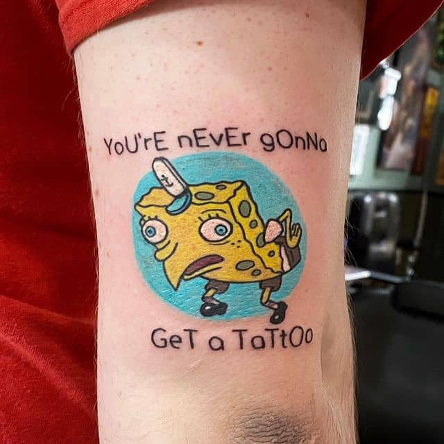 тату губка боб
