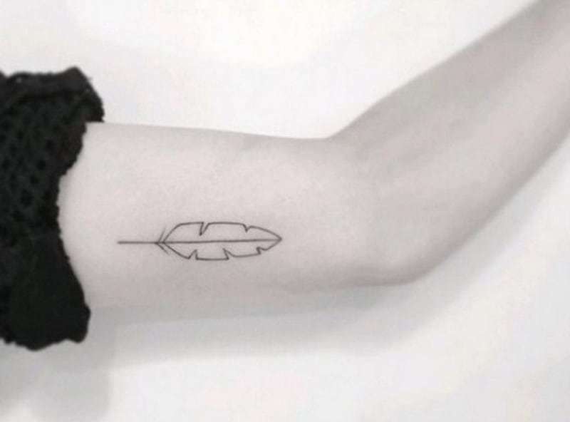 перо мини тату