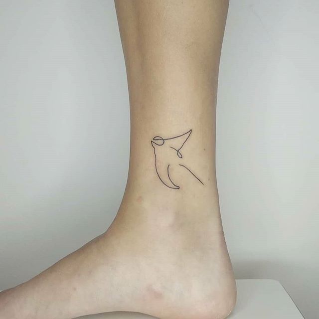 Морская тату минимализм