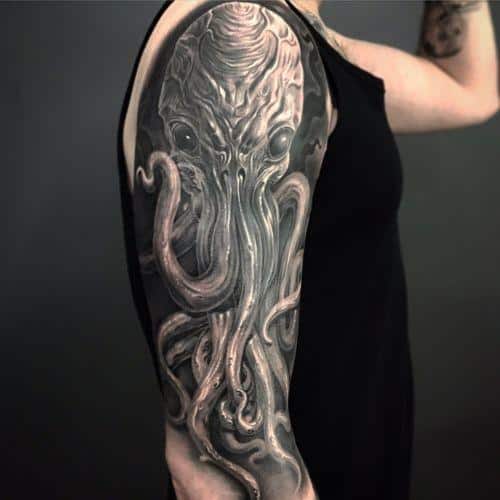 осьминог тату