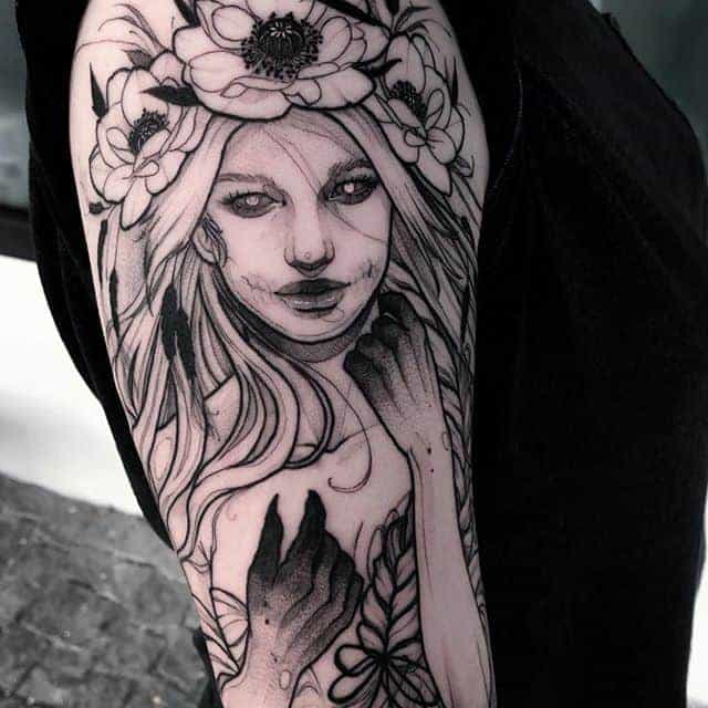 славянские женские тату