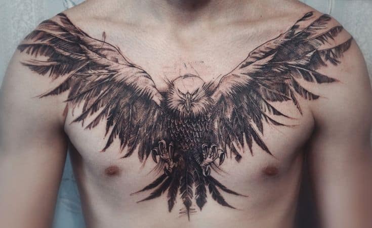 чоловічі тату на грудях