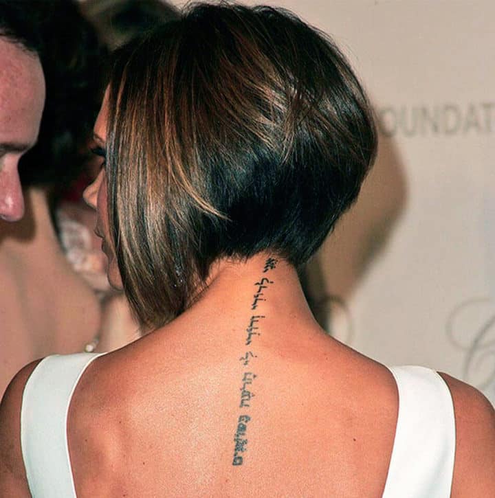 тату бэкхем виктория