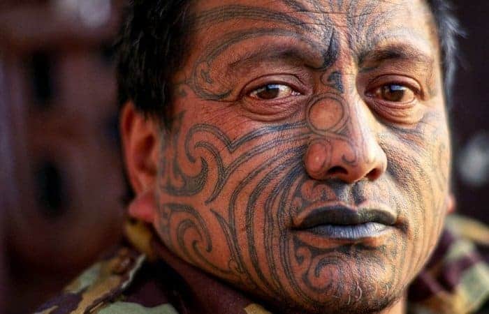 тату на лице