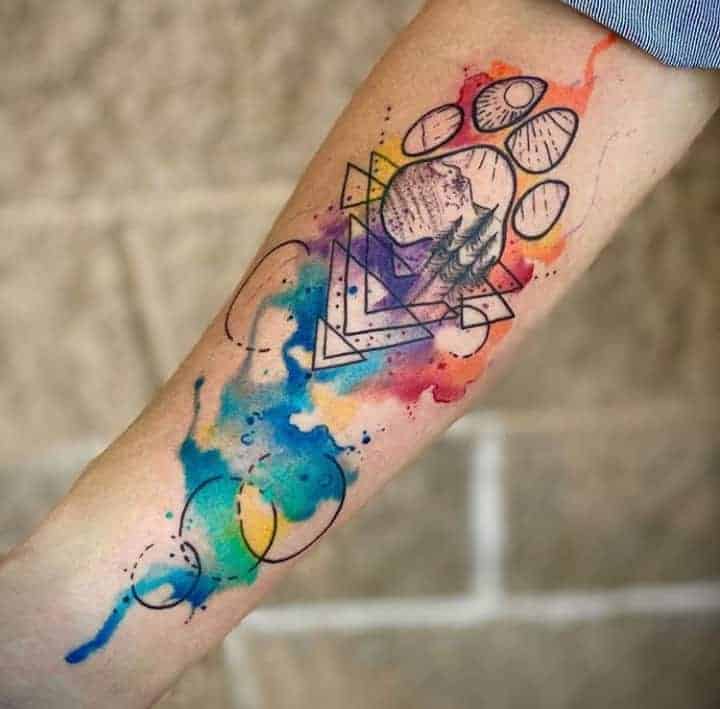 Акварель тату