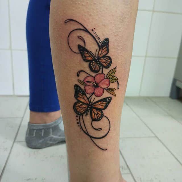 тату бабочка