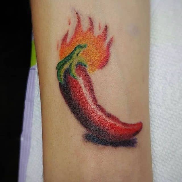 тату огненный чили