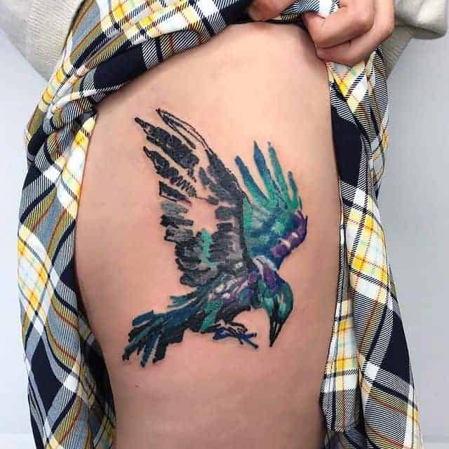 тат ворон женская