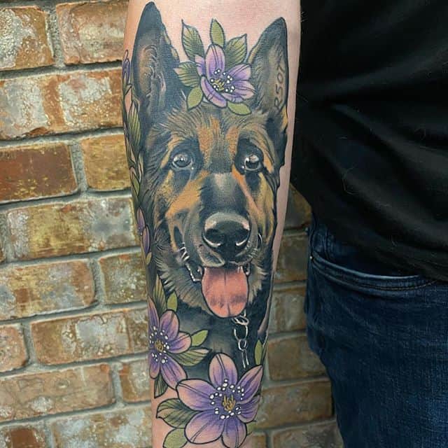 Тату овчарка