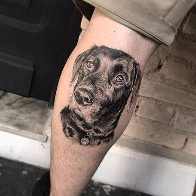 Тату доберман