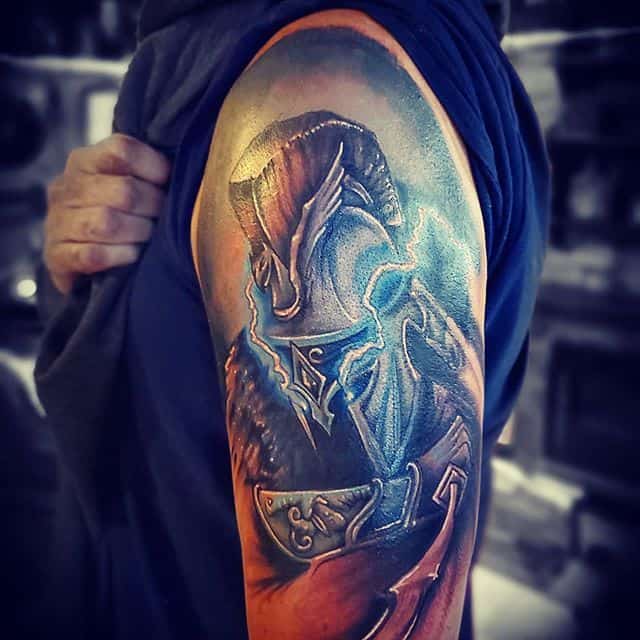 Тату гладиатор рукав