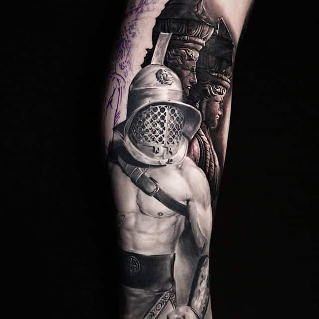 Тату гладиатор графика