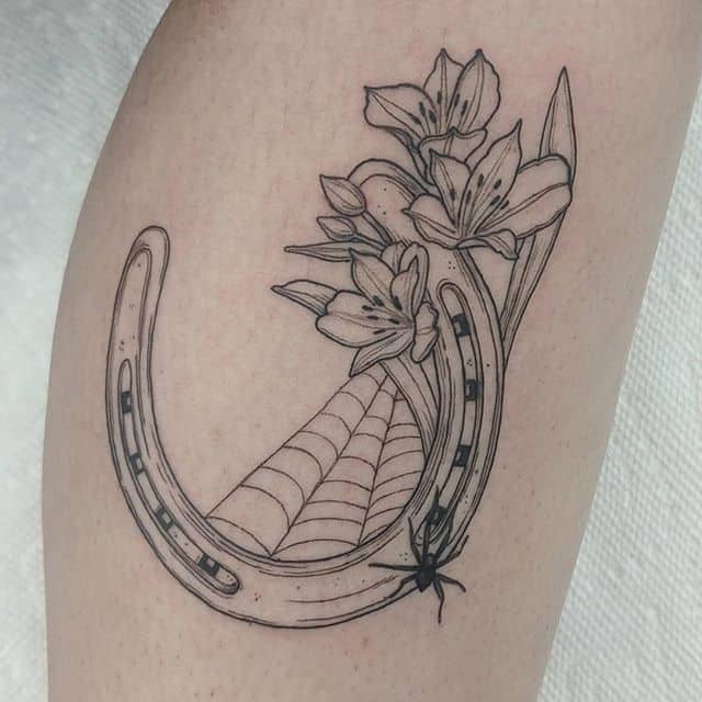 тату подкова графика