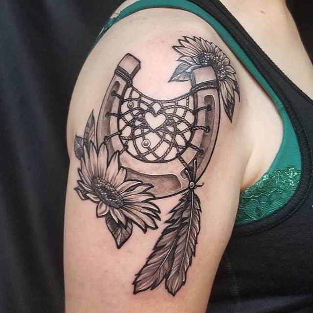 тату подкова и ловец снов