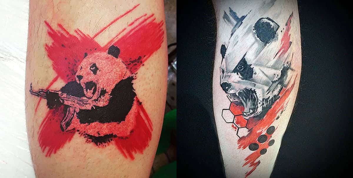 Панда тату треш полька