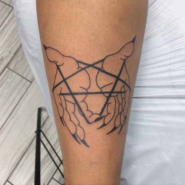 Тату пентаграмма графика