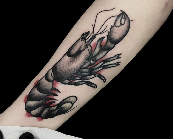 тату рак чб