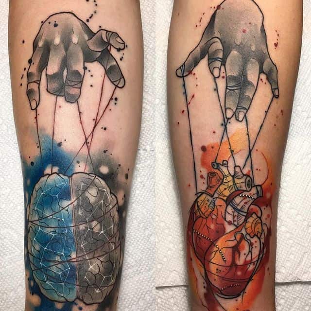 тату кукловод сердце-разум