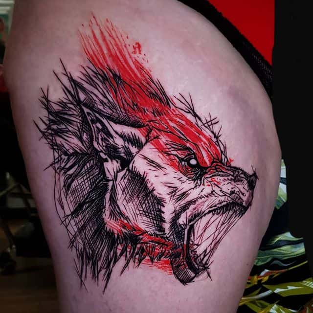 тату оборотень треш полька