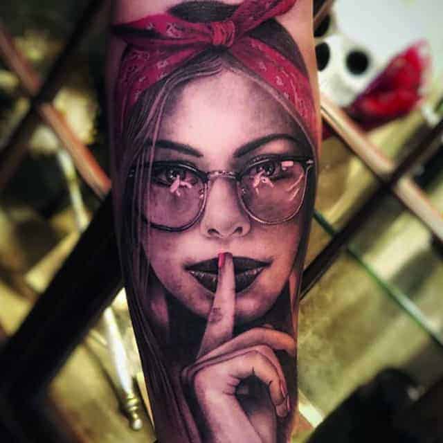 3d тату портрет