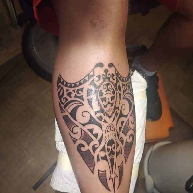 тату маори скат