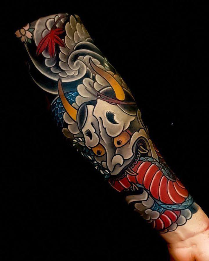 тату маска япония