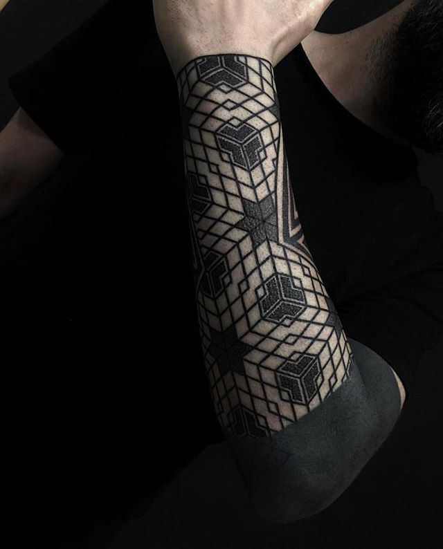 геометрия тату на руке