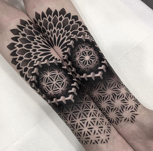 геометрия тату на руках