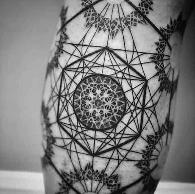 геометрия тату чб