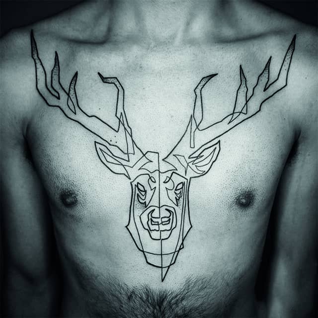 лавйнворк тату олень