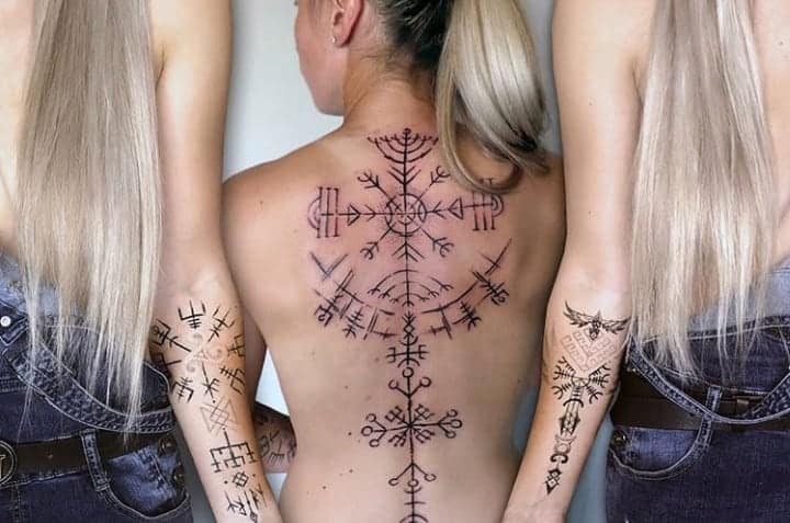 кельтские женские тату