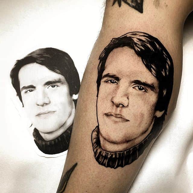 тату портрет мужчина