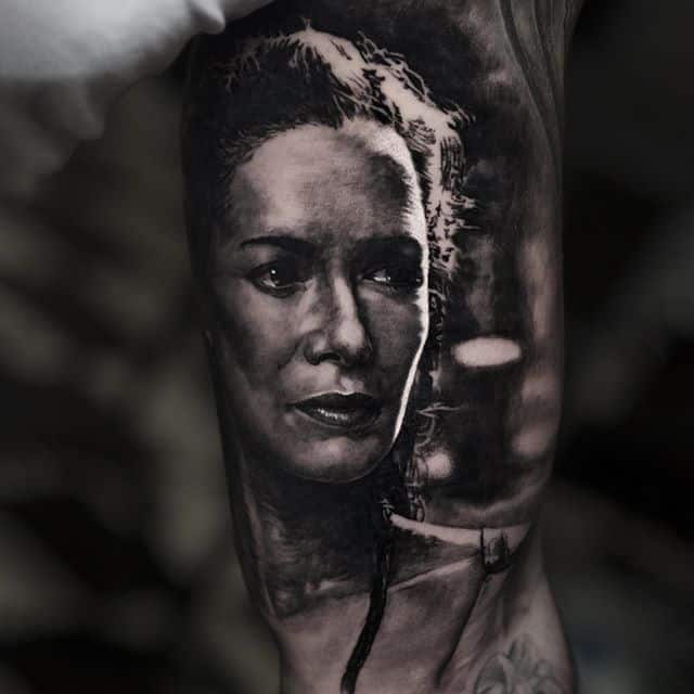 тату реализм портрет