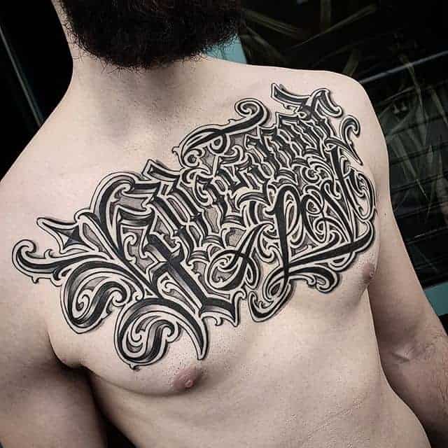 тату надписи