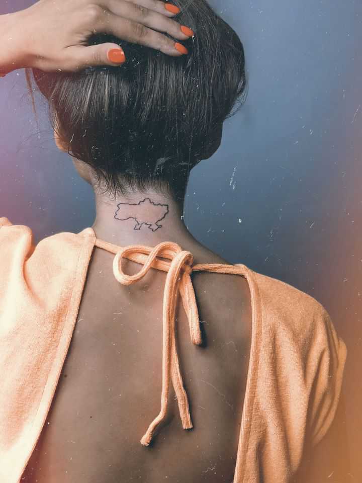 карта Украины тату