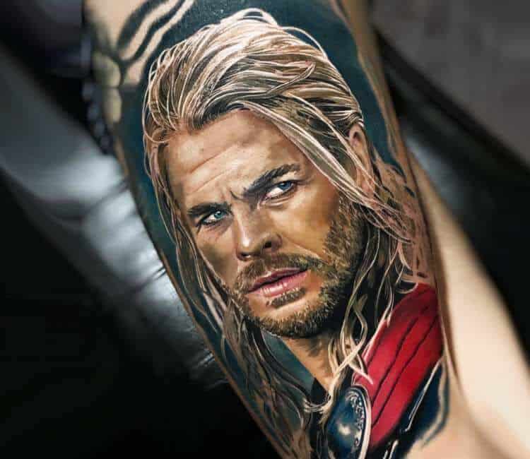 тор марвел тату