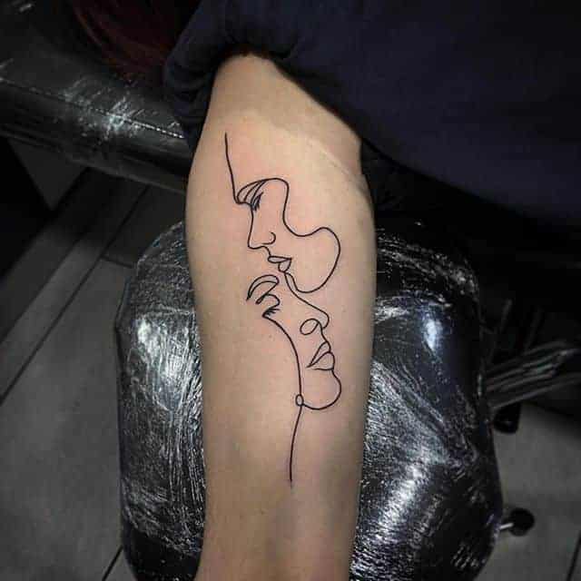 контурная тату лица