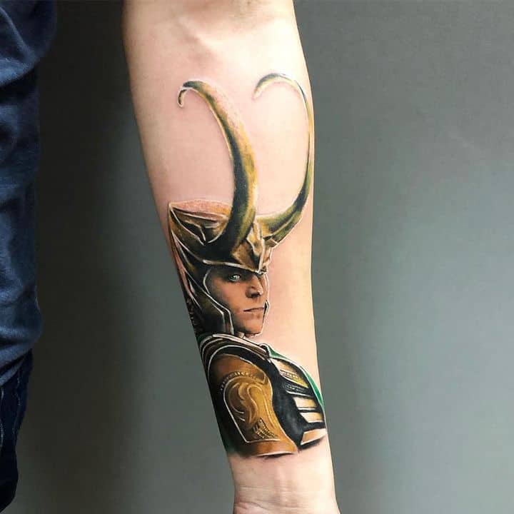 локи марвел тату