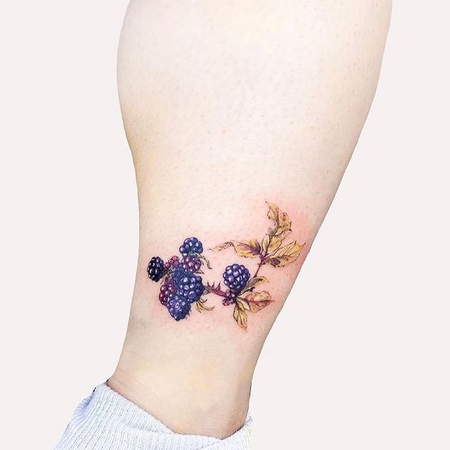 тату ежевика
