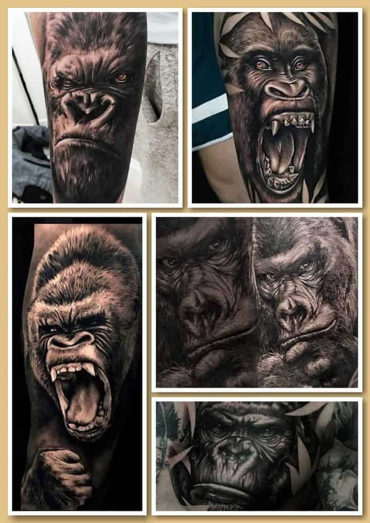тату горилла