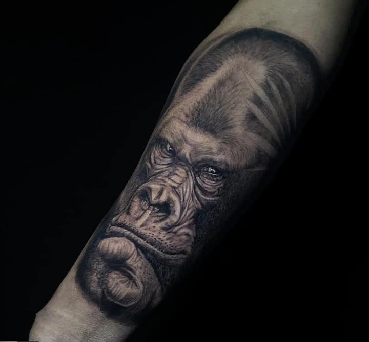 горилла тату реал