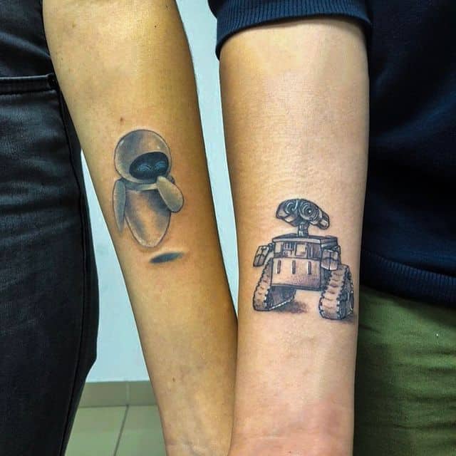 роботы из мультика тату