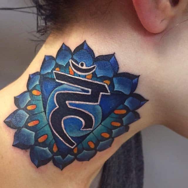 вишудха чакра тату